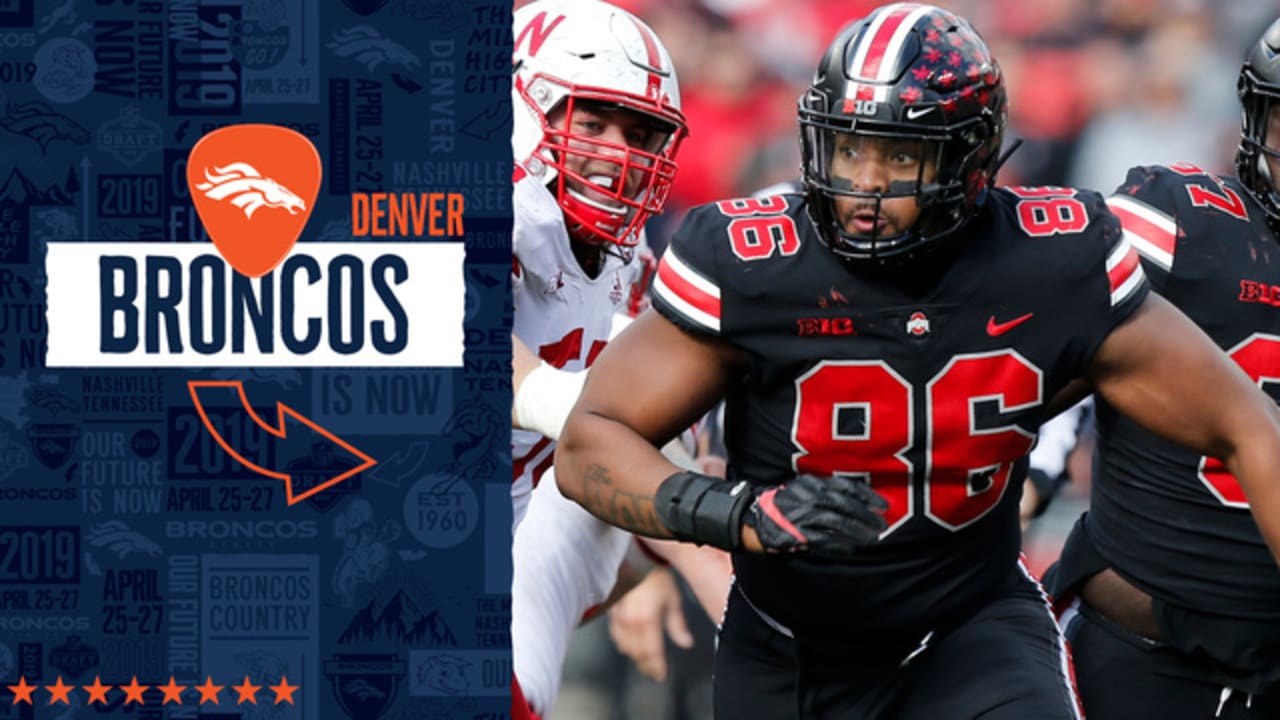 Denver Broncos select Ohio State defensive end Dre'Mont Jones No