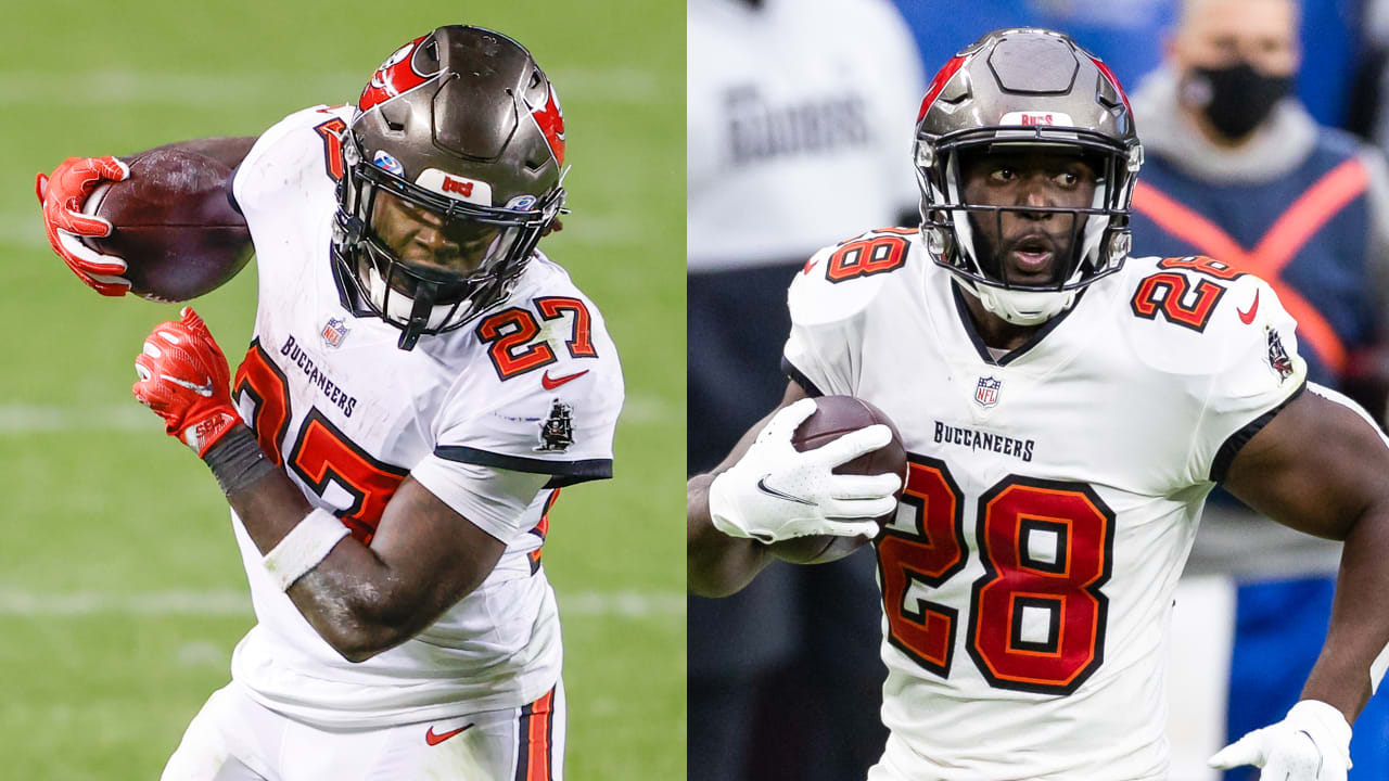 Tampa Bay Buccaneers running backs Ronald Jones, Leonard Fournette ...