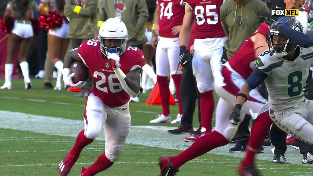 Arizona Cardinals running back Eno Benjamin doesn't shy away from