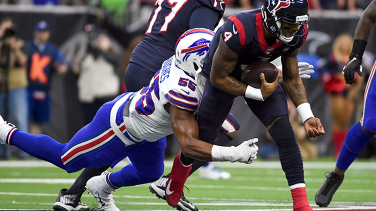 Jerry Hughes chases down Deshaun Watson for sack