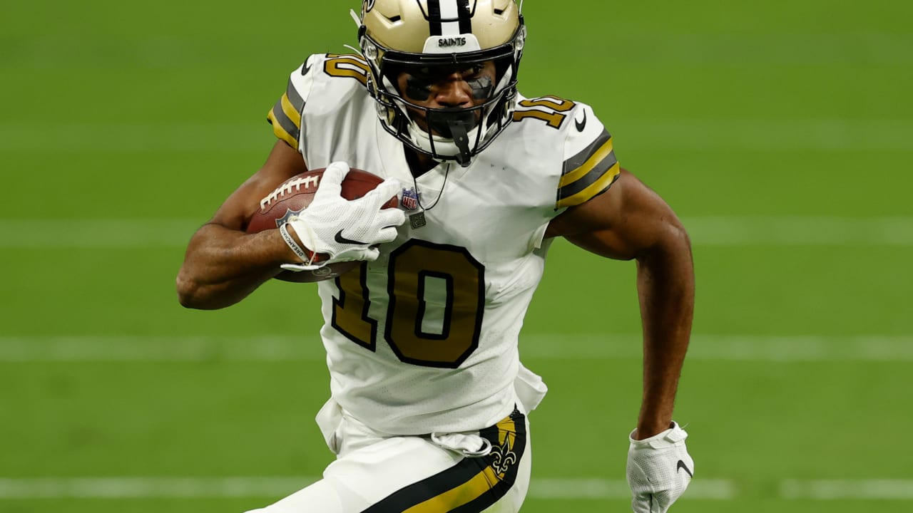 New Orleans Saints wide receiver Tre'Quan Smith refuses to go down on  elusive third-down catch and run