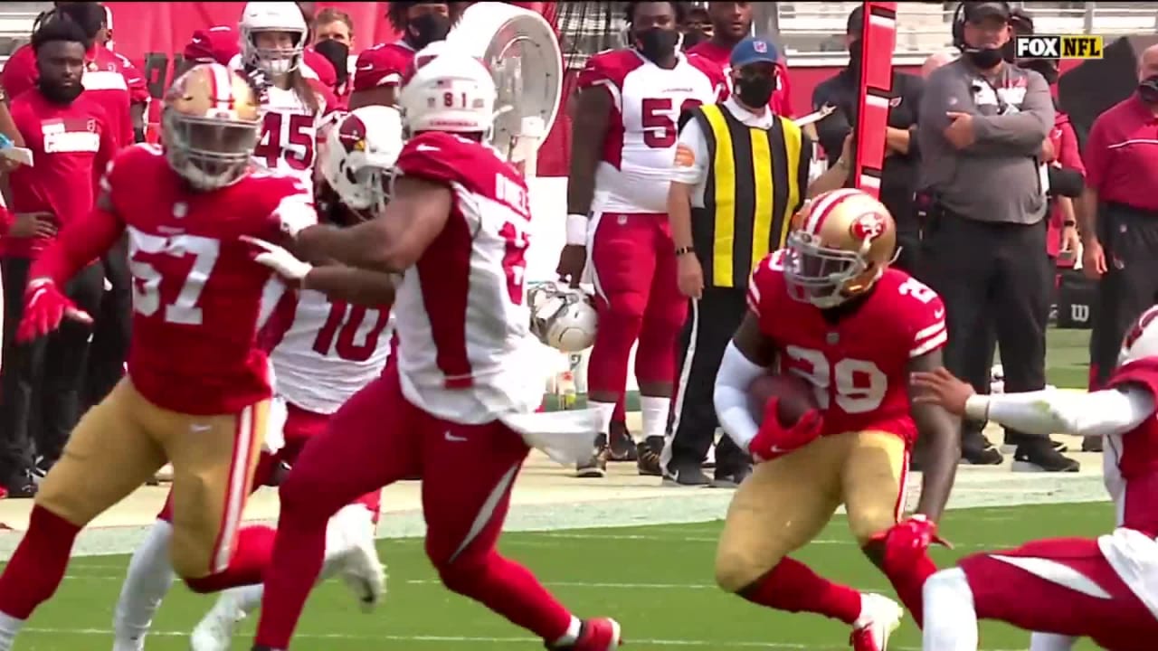 Tip drill! San Francisco 49ers safety Jaquiski Tartt picks off Arizona Cardinals quarterback