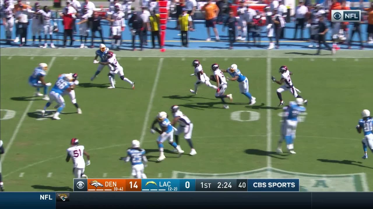 Justin Simmons' INT gives the Broncos their first turnover of the season