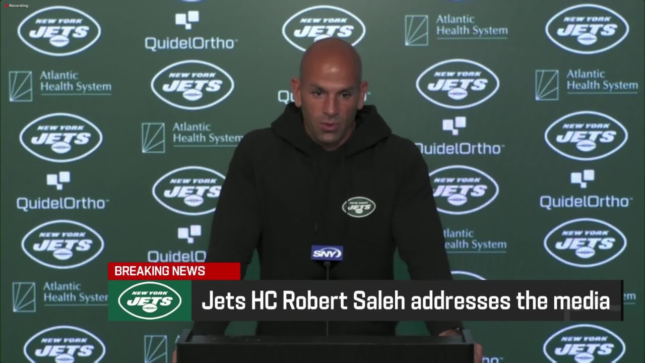 New York Jets head coach Robert Saleh's full press conference following  quarterback Aaron Rodgers' official Achilles diagnosis