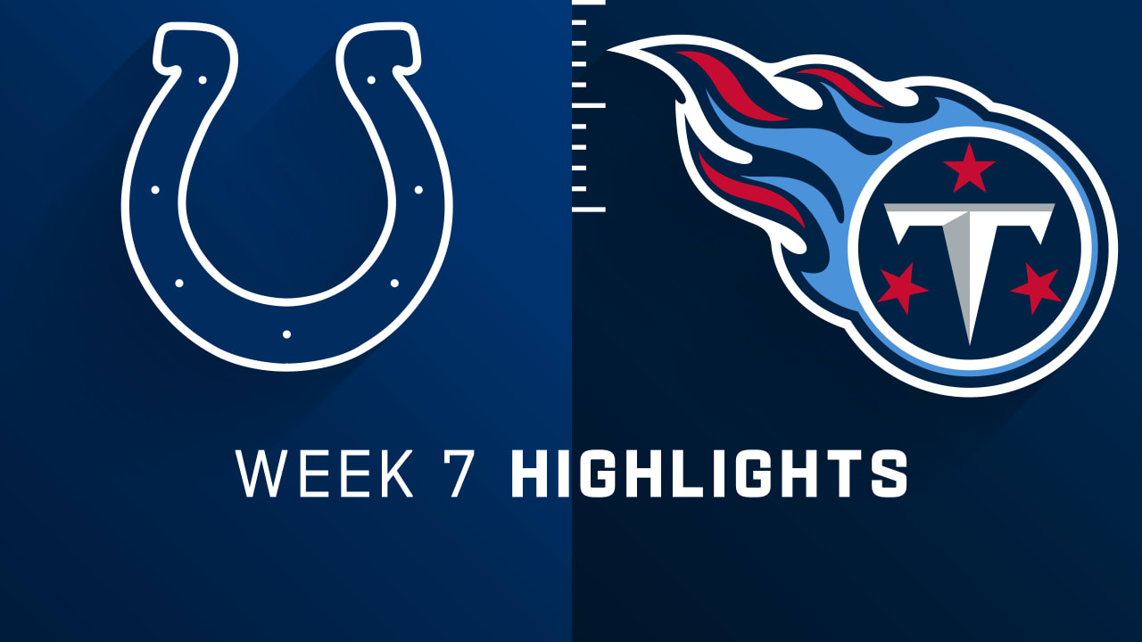 Indianapolis Colts visit Tennessee Titans in NFL Week 7 action