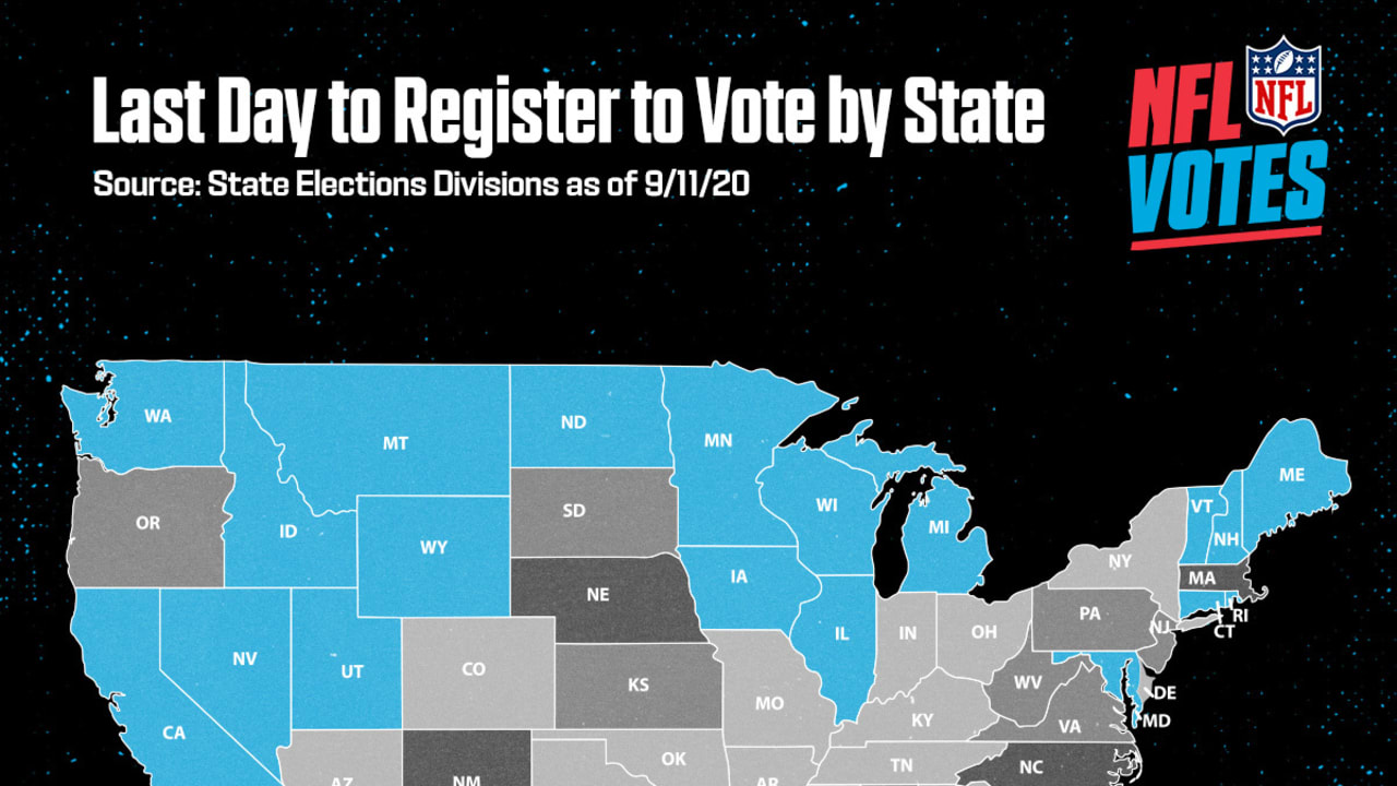 NFL Votes Registration deadlines