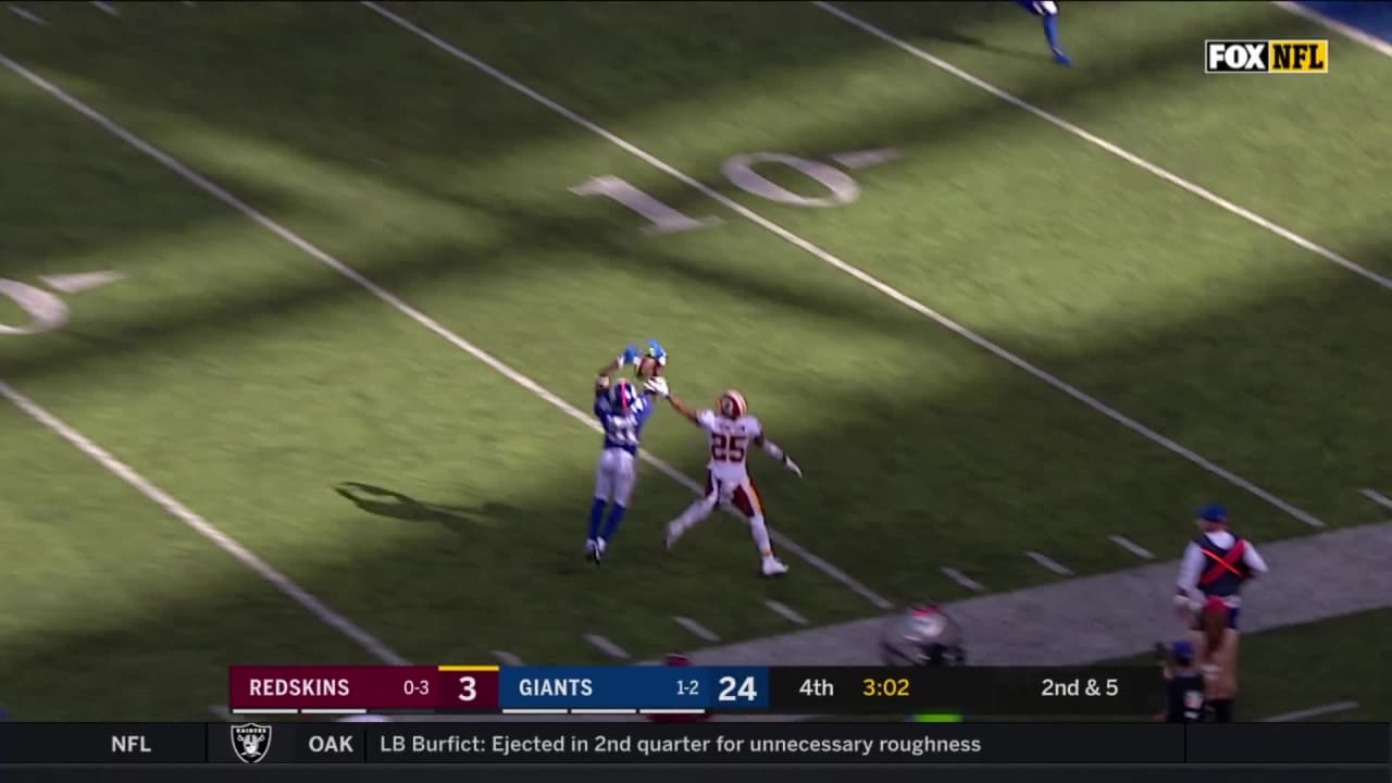 Every throw from Dwayne Haskins' NFL debut Week 4