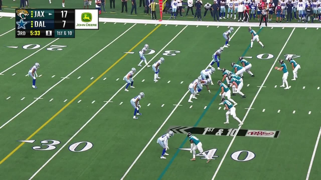 Jacksonville Jaguars running back Nathan Cottrell corkscrews out of