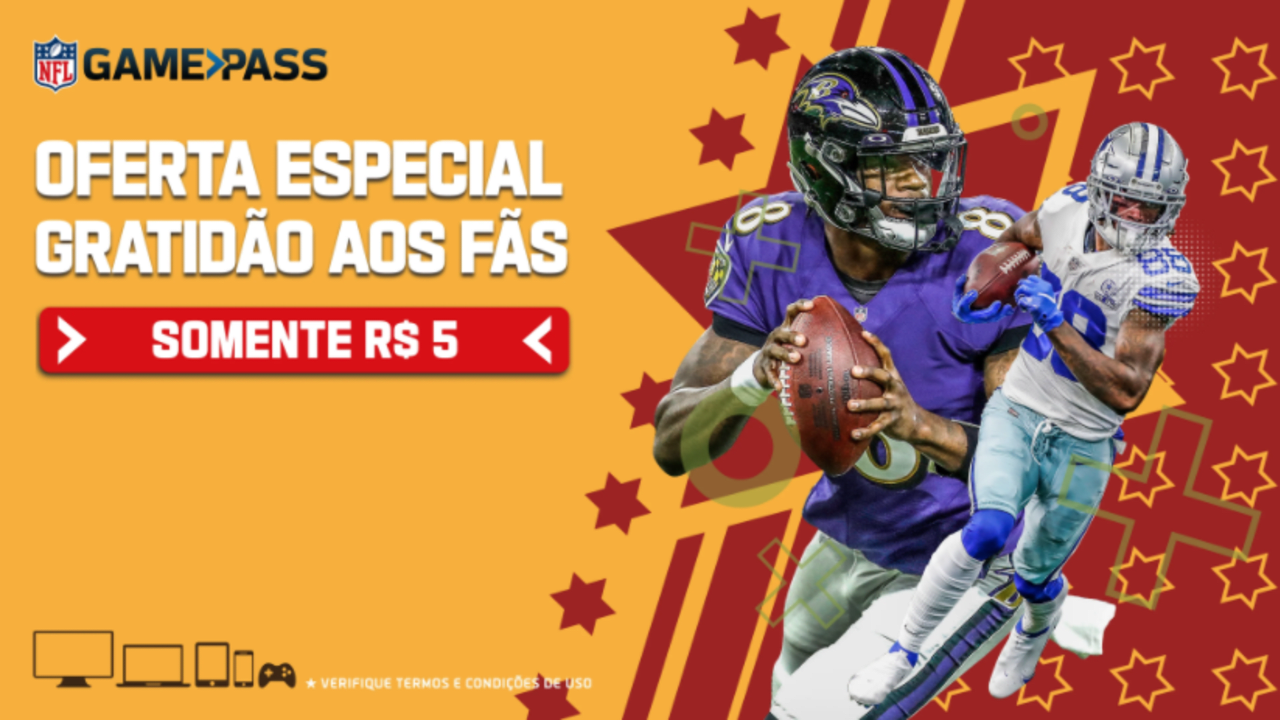 NFL Game Pass agora com 50% de desconto!