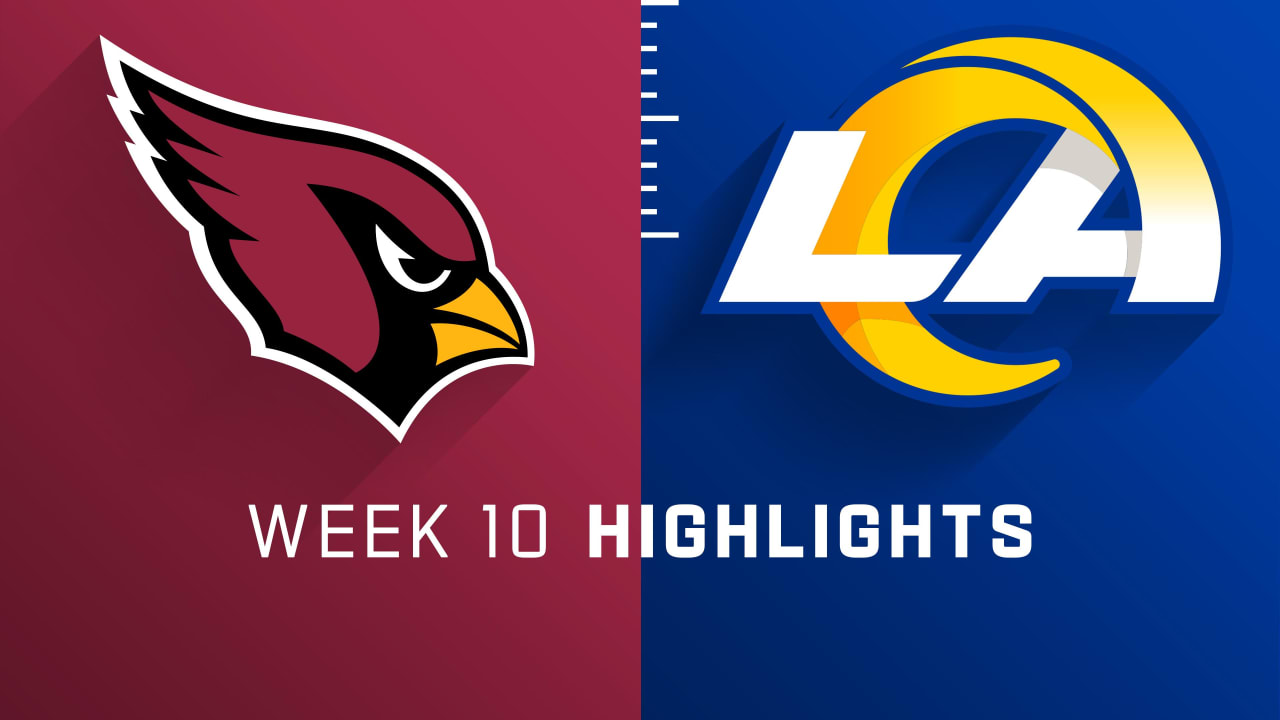 Arizona Cardinals vs. Los Angeles Rams highlights Week 10