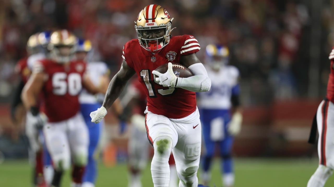 49ers receiver Deebo Samuel won't play against Rams due to hamstring injury