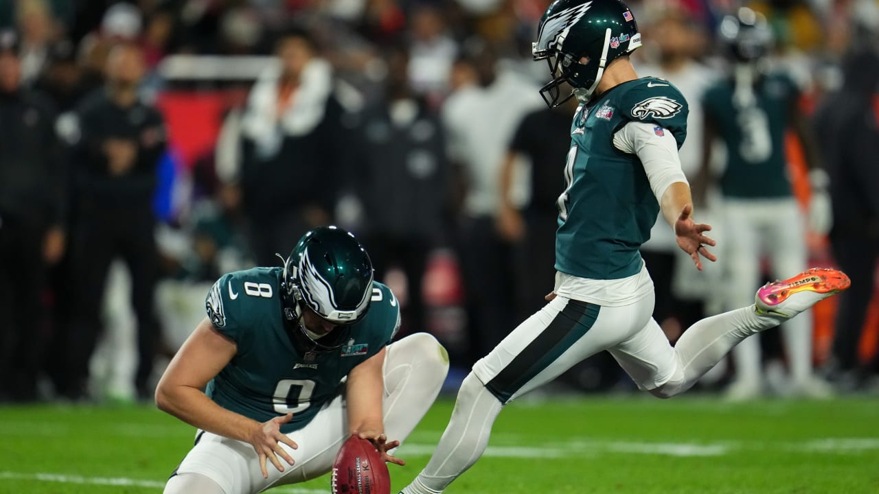 Philadelphia Eagles kicker Jake Elliott drills 33-yard field goal on Super  Bowl record-tying 17th play of drive