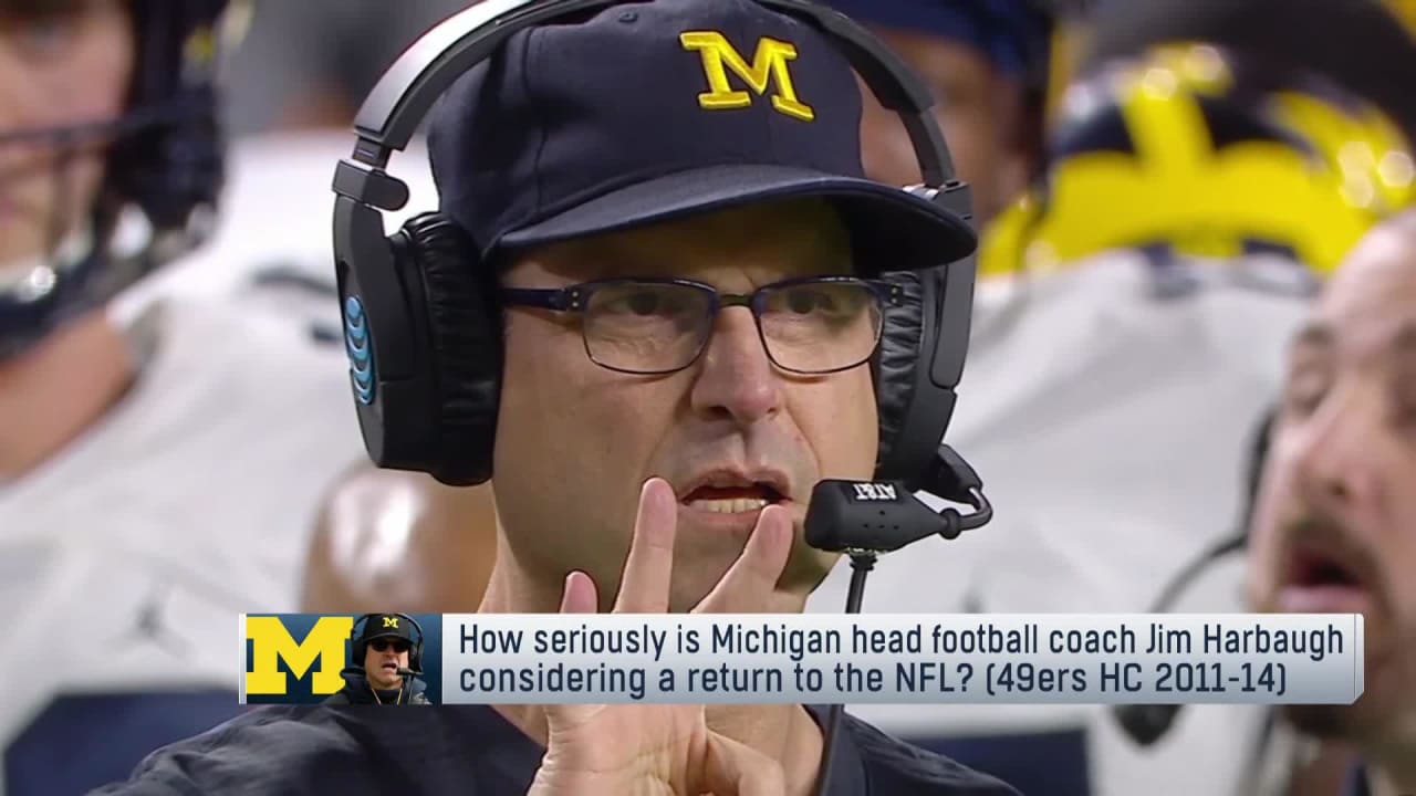 Michigan's Jim Harbaugh 'interested' in returning to NFL, report says 