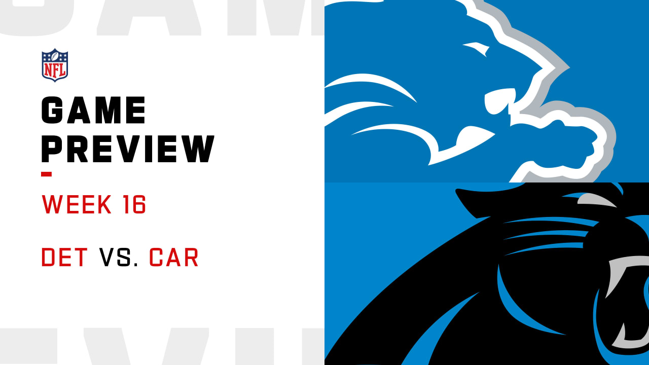 Week 16 Game Preview: Panthers vs. Lions