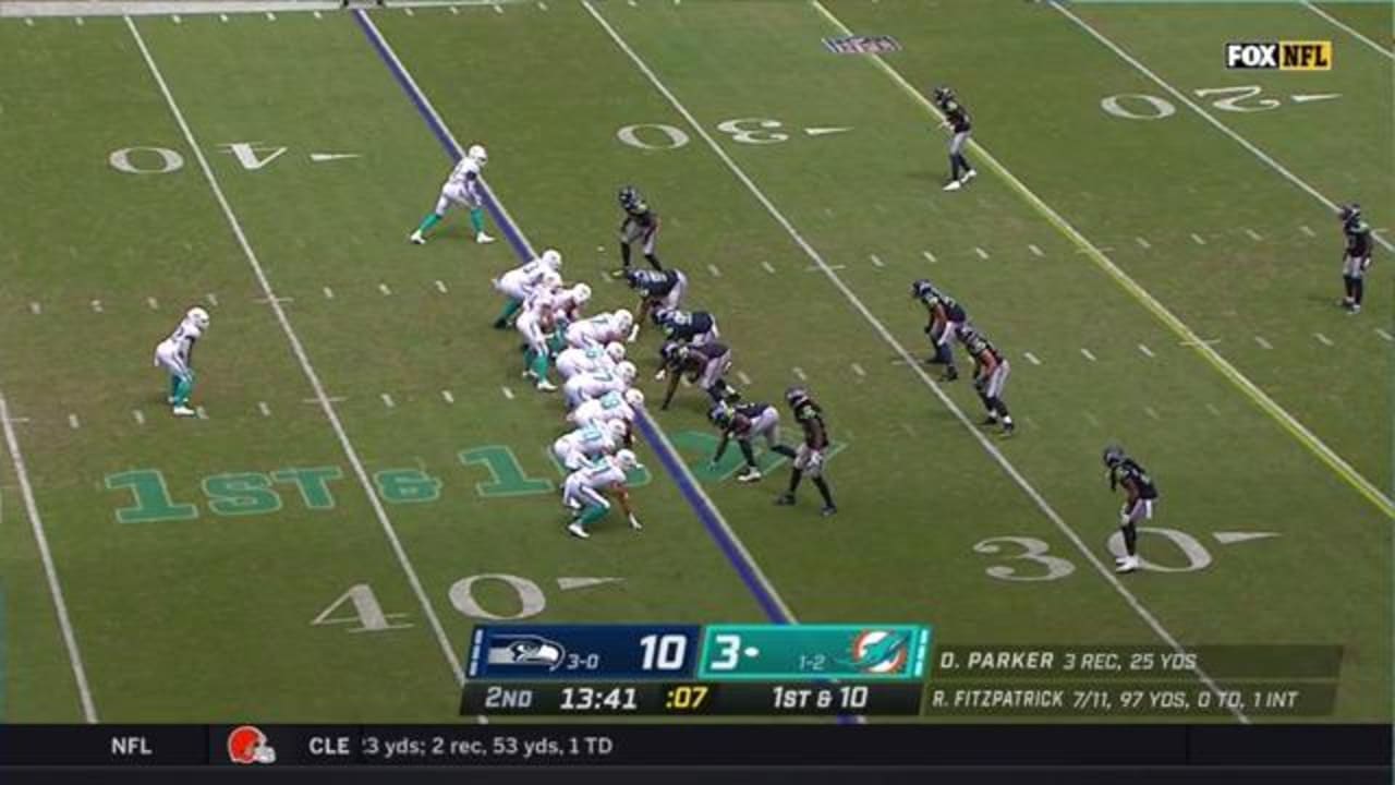 Miami Dolphins wide receiver DeVante Parker takes Dolphins quarterback