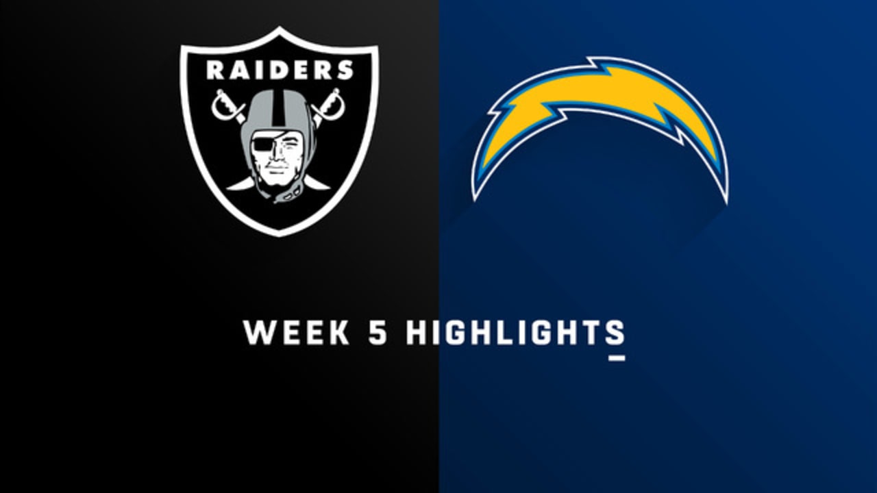 Raiders vs. Chargers highlights Week 5