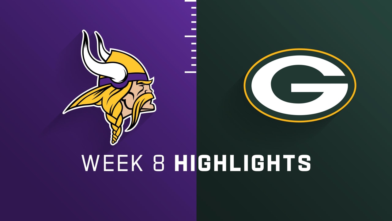 Minnesota Vikings vs. Green Bay Packers highlights Week 8