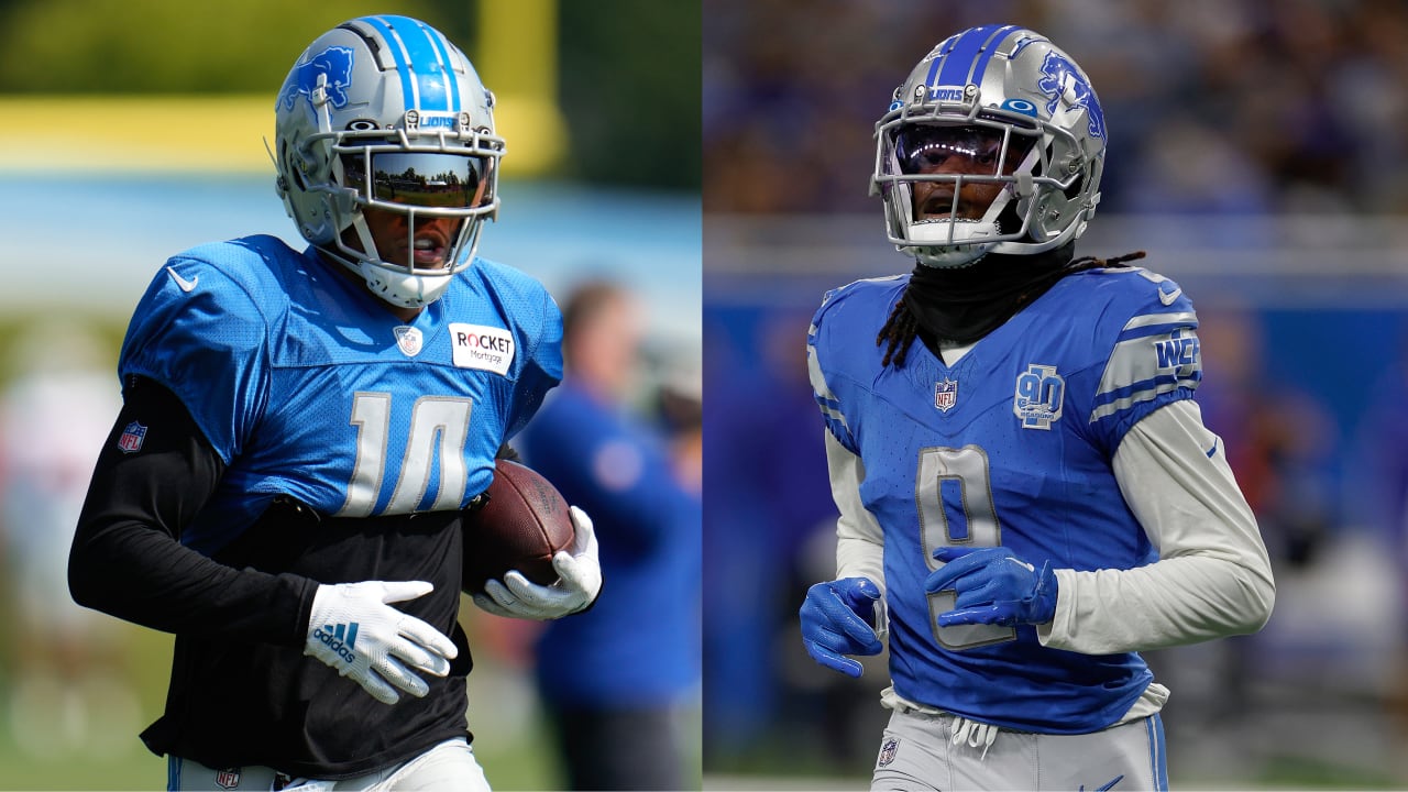 Lions WRs Amon-Ra St. Brown, Jameson Williams injured