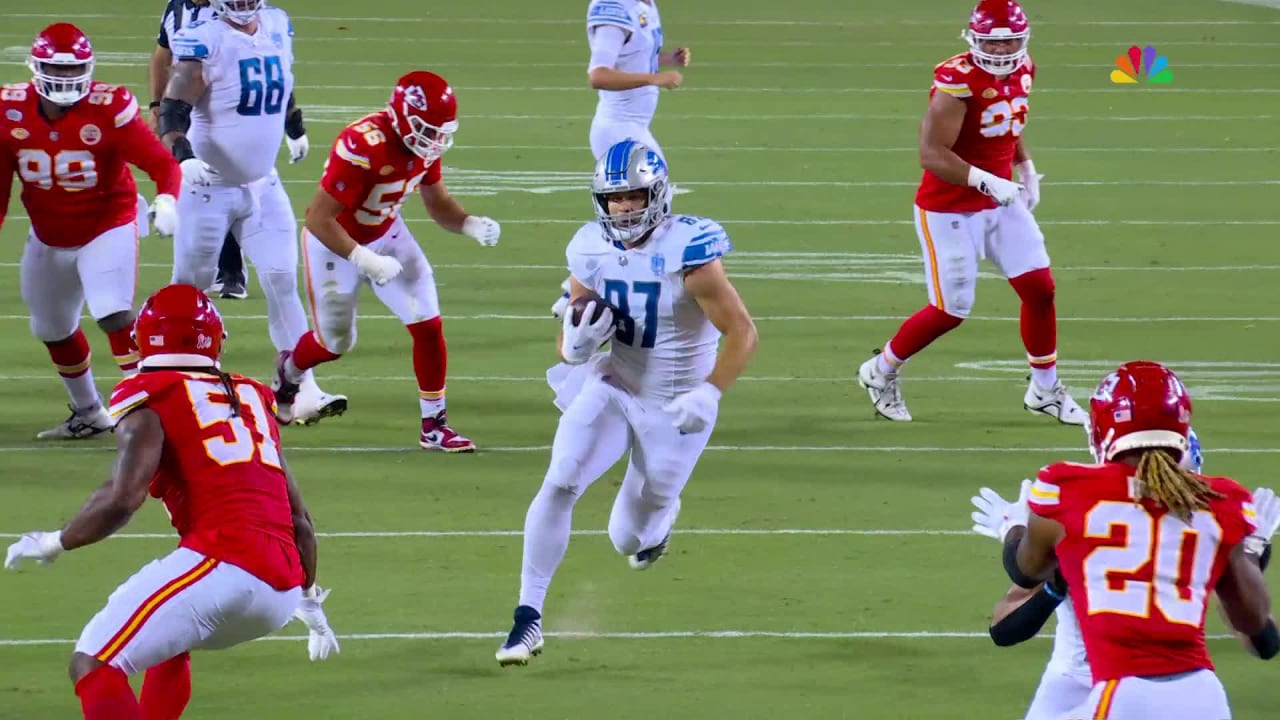 Detroit Lions TE Sam LaPorta scores long TD vs. Falcons [Video