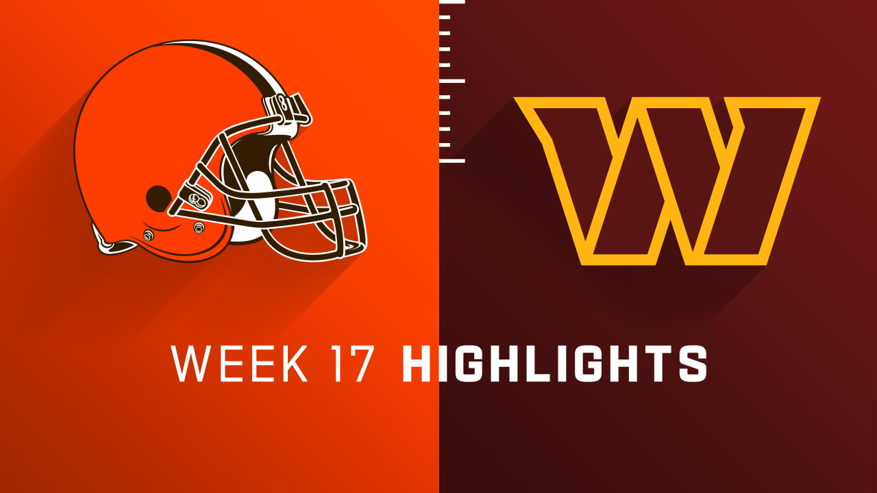 Cleveland Browns vs. Washington Commanders highlights Week 17