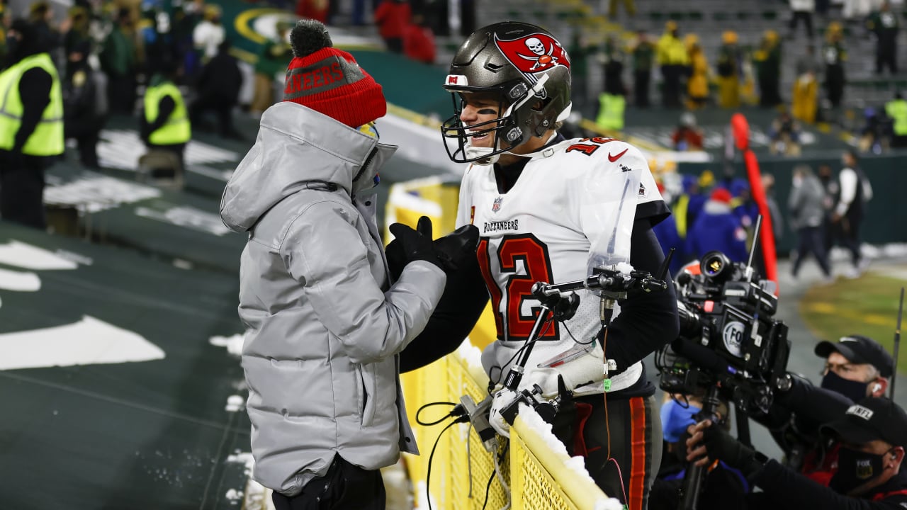 August 28, 2021: Tampa Bay Buccaneers wide receiver Mike Evans (13)  celebrates with wide receiver Chris Godwin (14) after a touchdown during an  NFL preseason game between the Houston Texans and the