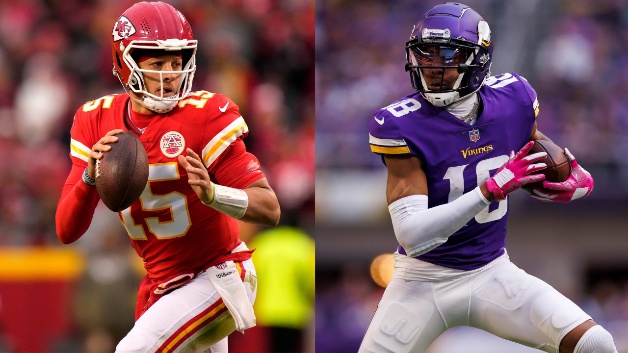 Chiefs QB Patrick Mahomes, Vikings WR Justin Jefferson among