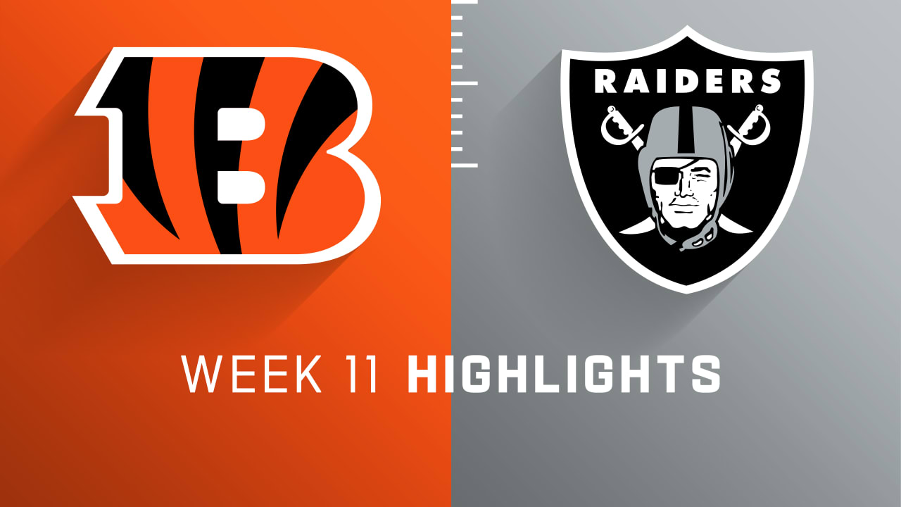 Bengals vs. Raiders Week 11 Highlights