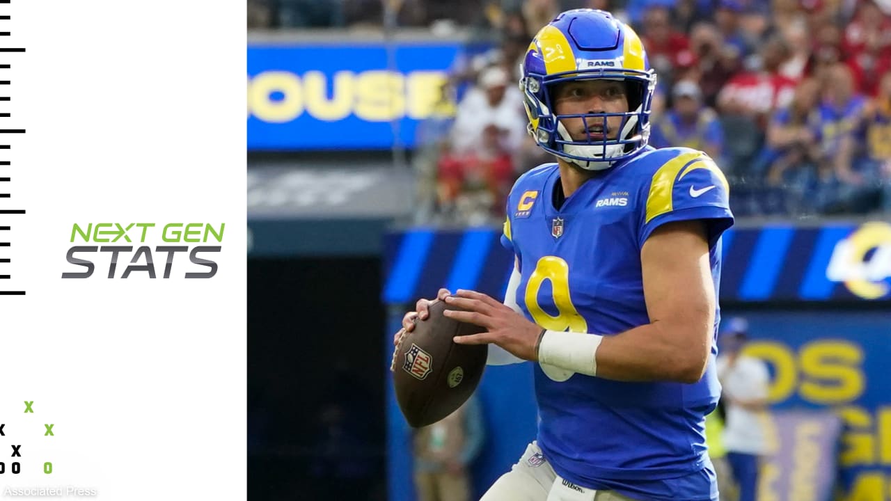 Next Gen Stats: Los Angeles Rams quarterback Baker Mayfield's 3