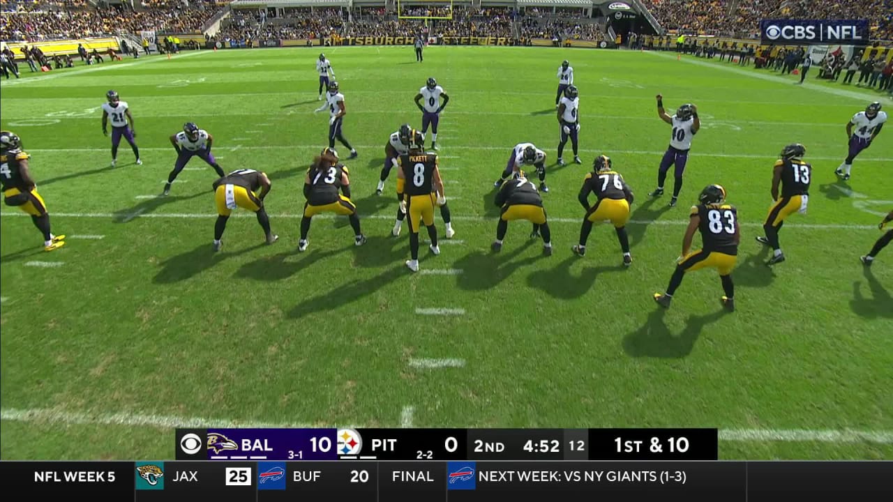 Pittsburgh Steelers wide receiver George Pickens takes end around for ...