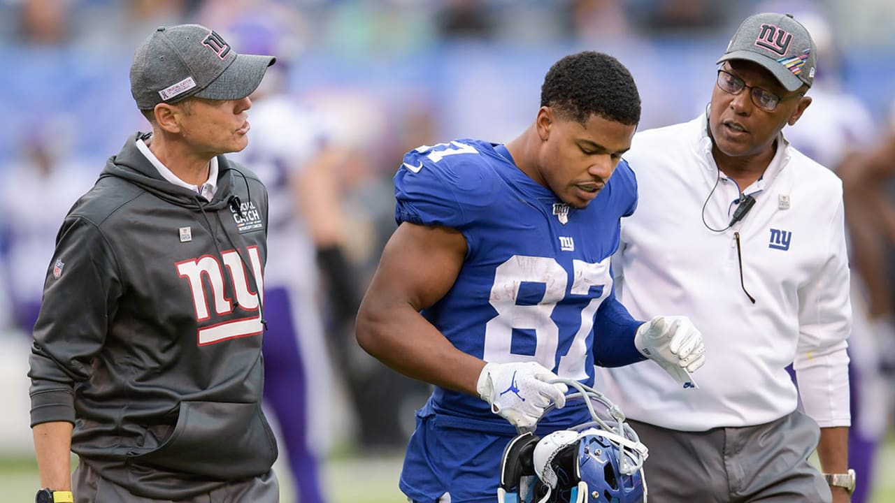 New York Giants news: Sterling Shepard takes off non-contact jersey