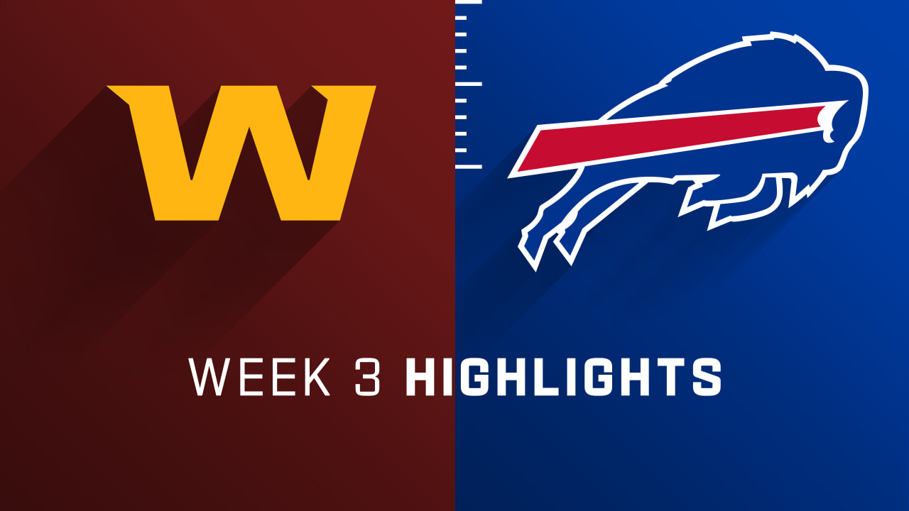 NFL 2021 Week 3: Washington Football Team vs Buffalo Bills 2nd