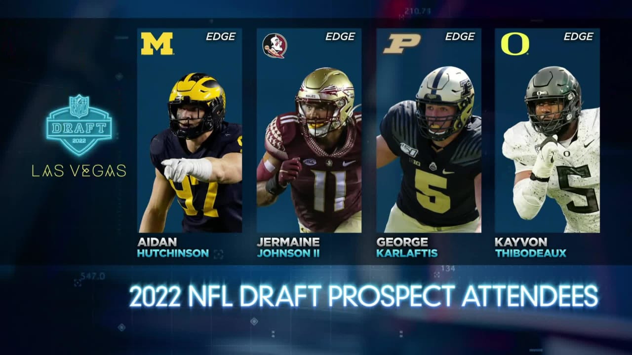 Check out some of the edge rusher attendees for the 2022 NFL Draft