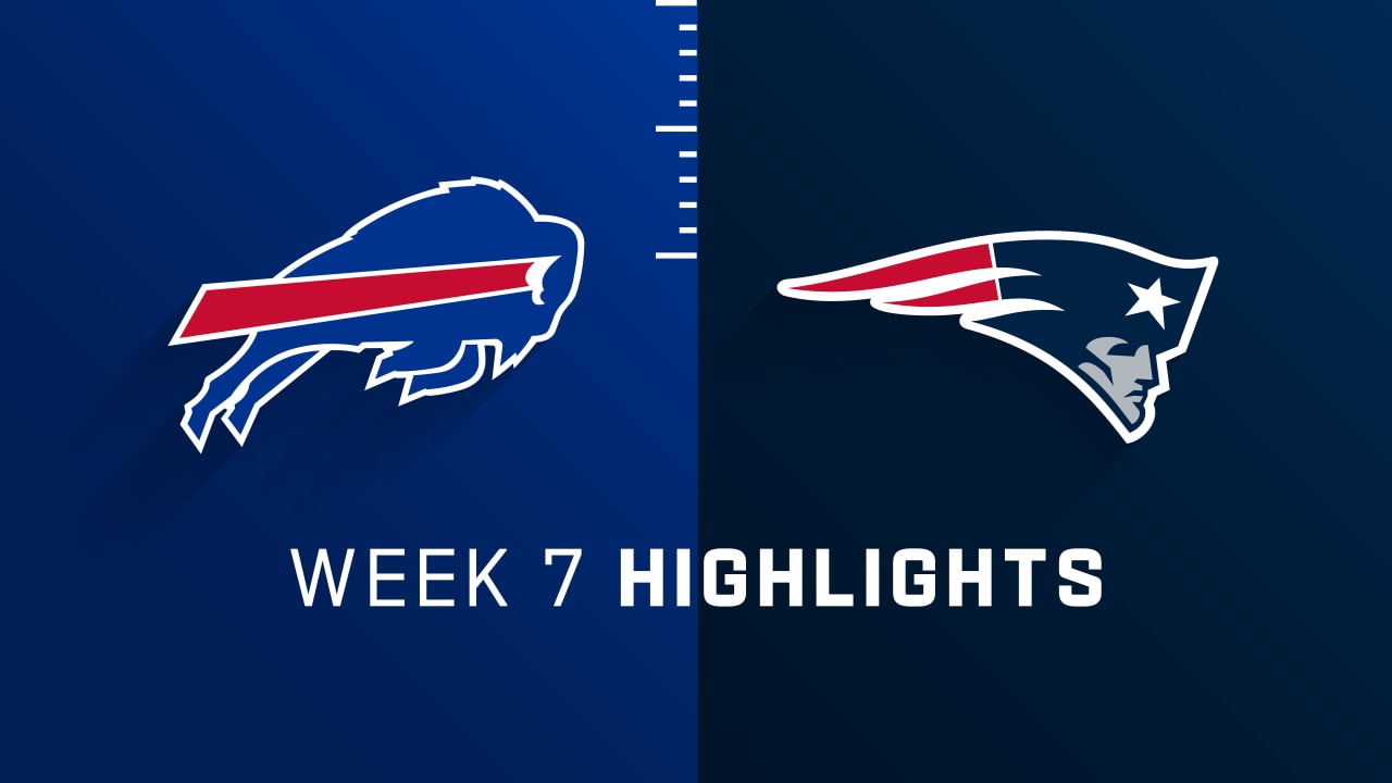 Buffalo Bills vs. New England Patriots highlights Week 7