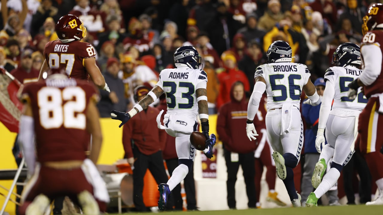 WATCH: Quandre Diggs picks off Matthew Stafford red zone pass in TNF