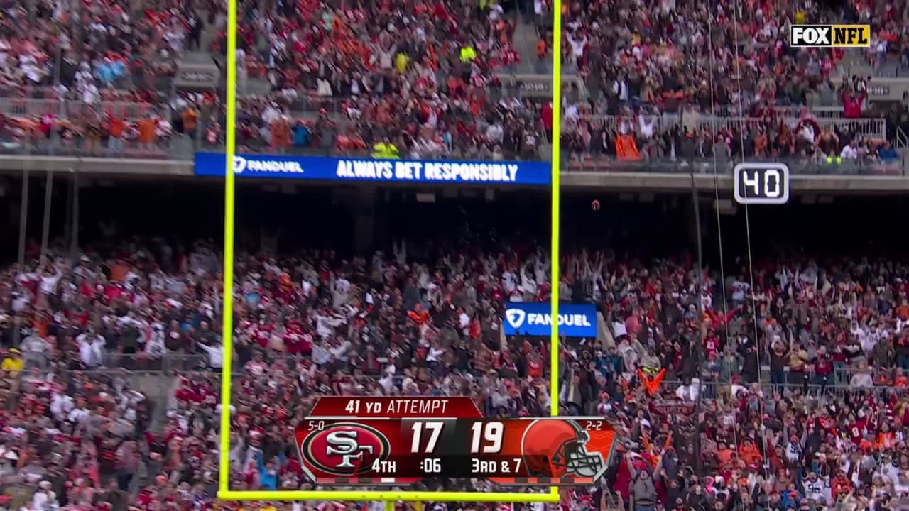 San Francisco 49ers kicker Jake Moody's missed 41yard FG ends 49ers
