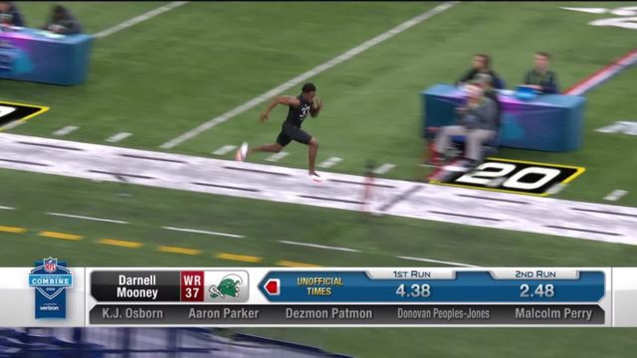 Denzel Mims runs 4.39 40yard dash at combine
