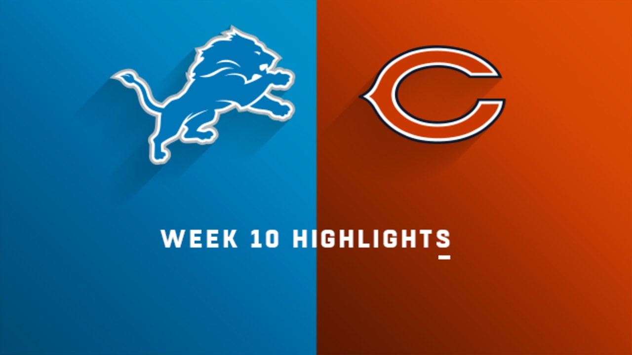 Detroit Lions vs. Chicago Bears  2022 Week 10 Game Highlights 