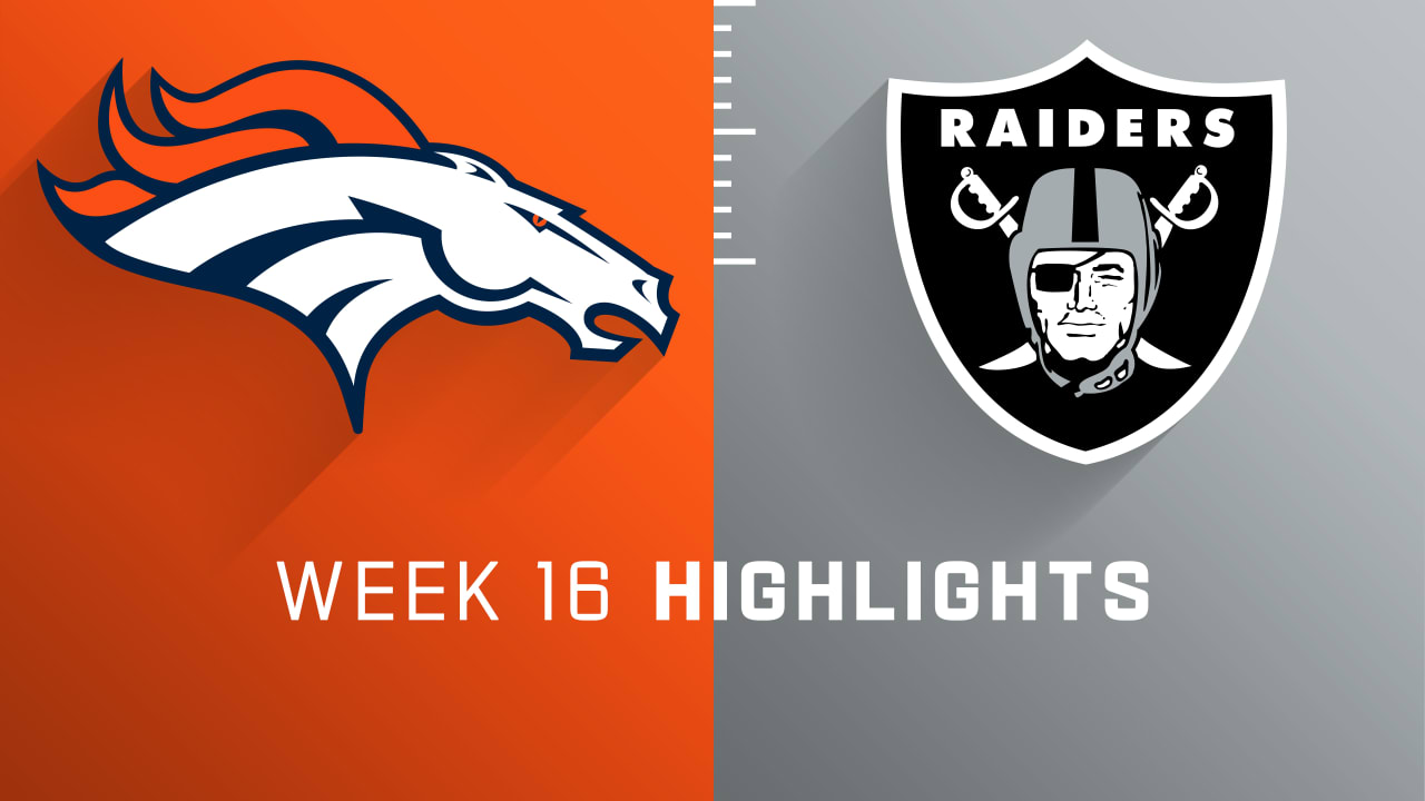 Raiders vs. Broncos - Week 16