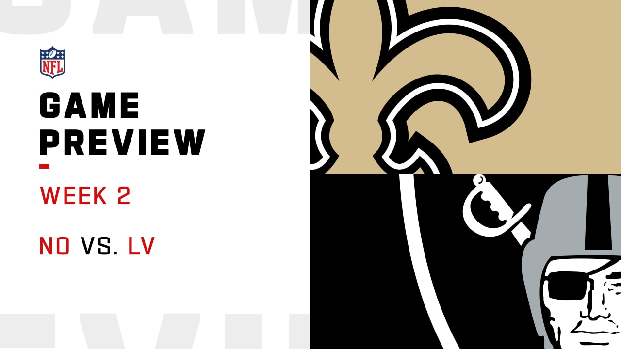 Saints at Raiders 2020 Week 2 Preview