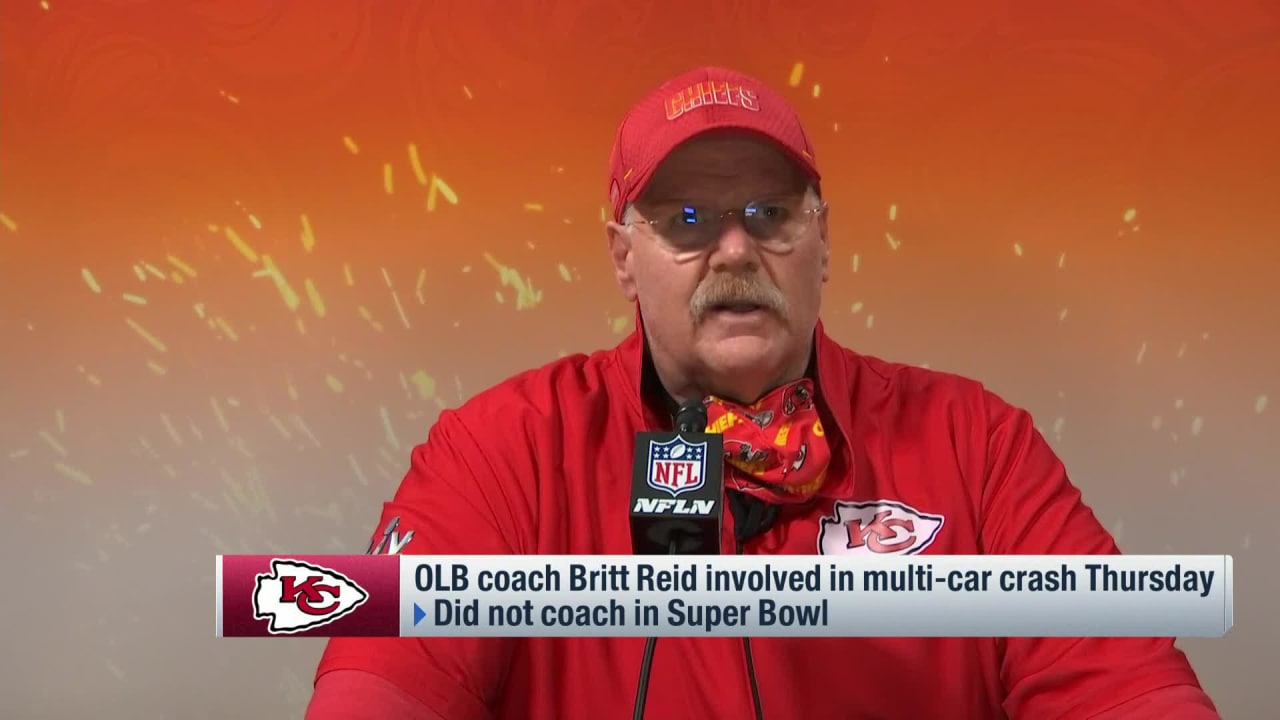 Kansas City Chiefs head coach Andy Reid addresses accident involving his son Britt