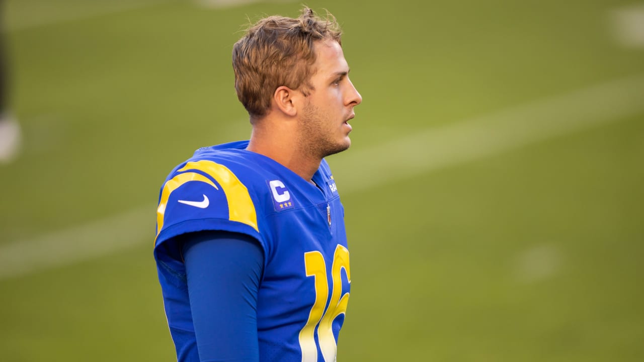 Jared Goff comes in for injured Rams QB John Wolford, who was reportedly  taken to hospital