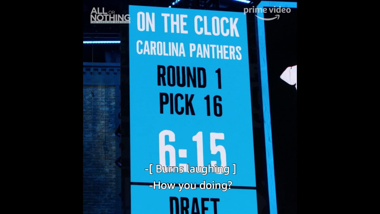 All or Nothing': Carolina Panthers defensive end Brian Burns gets emotional  after getting draft call from Panthers head coach R