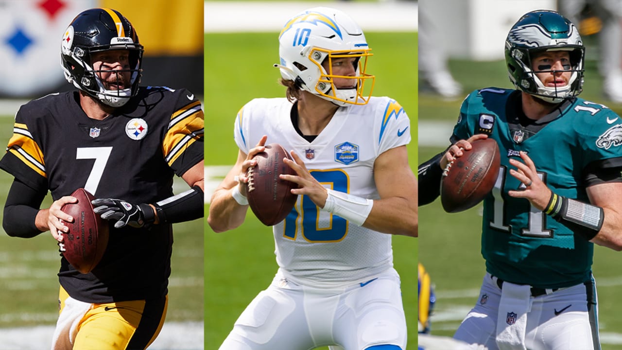 Ben Roethlisberger-Justin Herbert-Carson Wentz