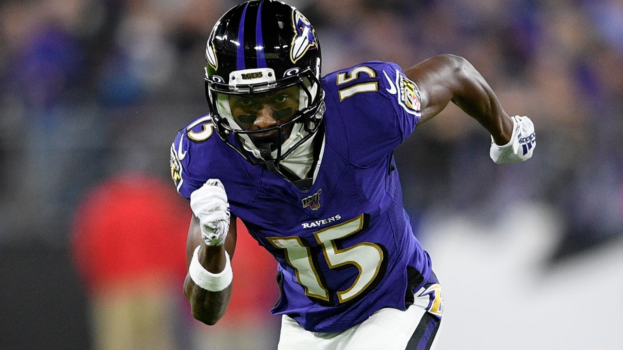 Ravens WR Marquise Brown sporting larger frame, more speed