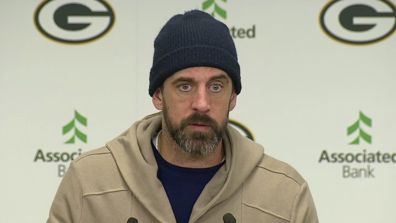 Green Bay Packers quarterback Aaron Rodgers reacts to Packers' 3-3 ...