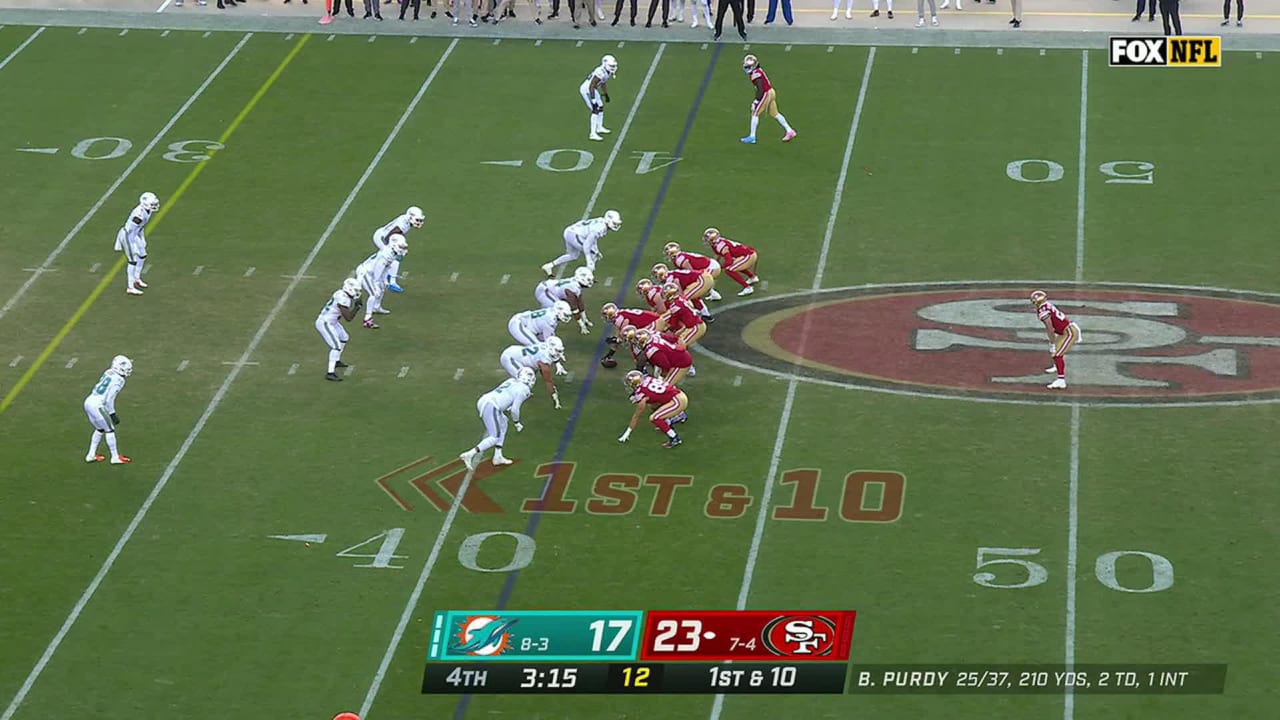 San Francisco 49ers running back Christian McCaffrey hits cutback lane ...