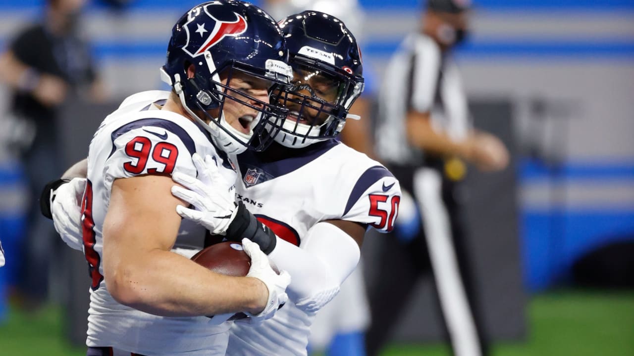 Watt's pick-6 jump-started Houston blowout: 'I've never seen J.J. run ...