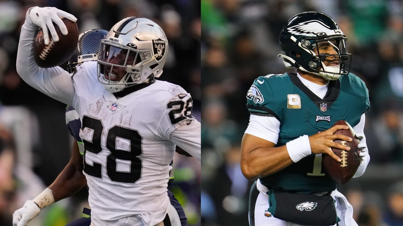 Eagles QB Jalen Hurts, Raiders RB Josh Jacobs lead Players of the Week