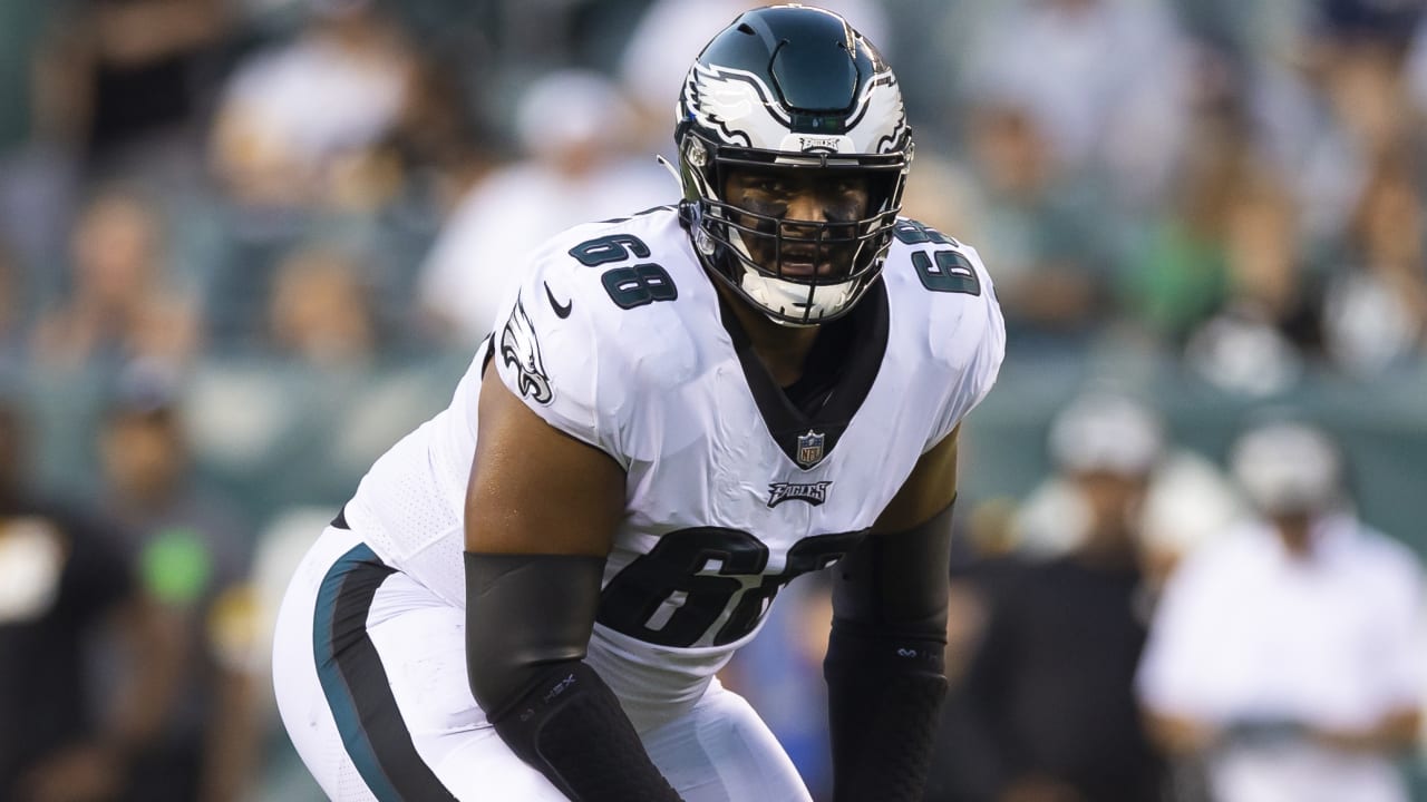 Philadelphia Eagles' Jordan Mailata plays during an NFL football game,  Sunday, Nov. 27, 2022, in Philadelphia. (AP Photo/Matt Slocum Stock Photo -  Alamy