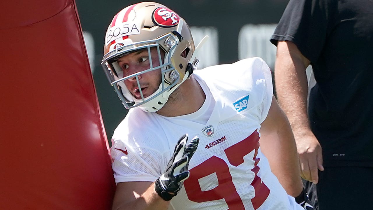 49ers' Nick Bosa won't play Sunday vs. Falcons due to groin injury